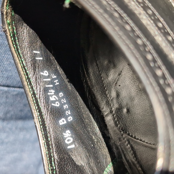 Florsheim Black Leather Brogue Oxfords - Picture 5 of 7